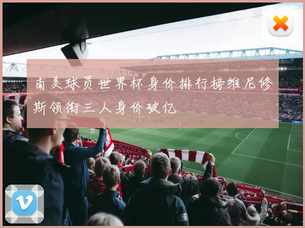 南美球员世界杯身价排行榜维尼修斯领衔三人身价破亿